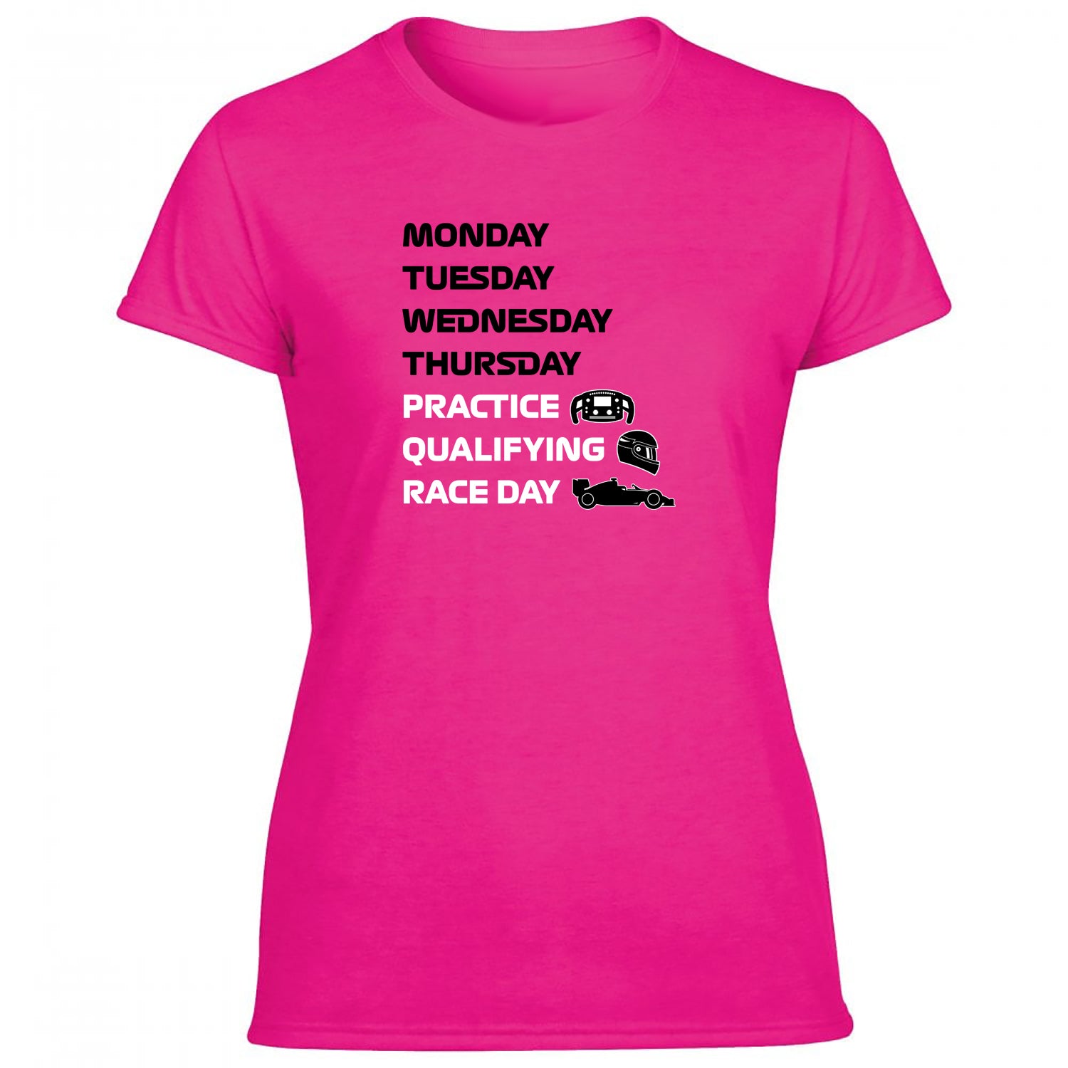 Practice Qualifying Race Day Women's Tshirt