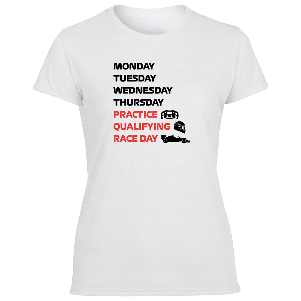 Practice Qualifying Race Day Women's Tshirt