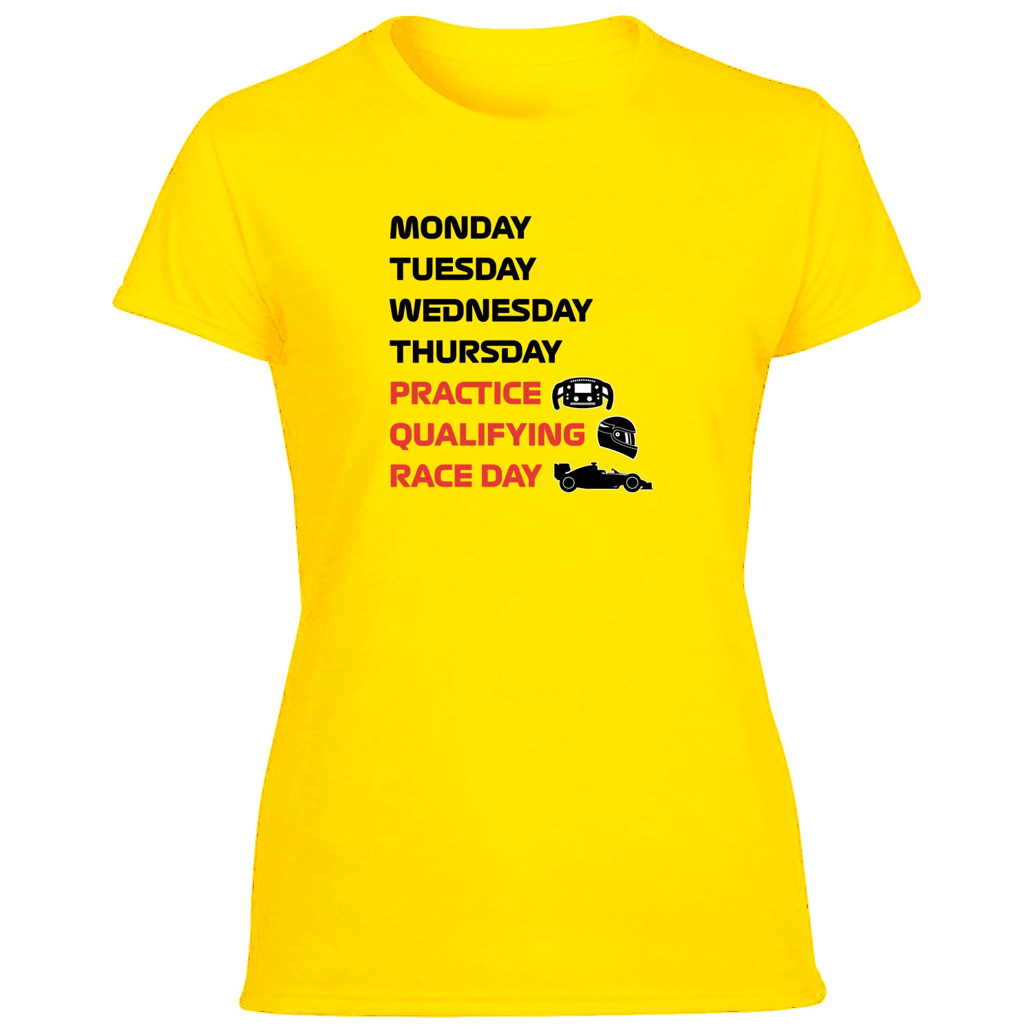 Practice Qualifying Race Day Women's Tshirt